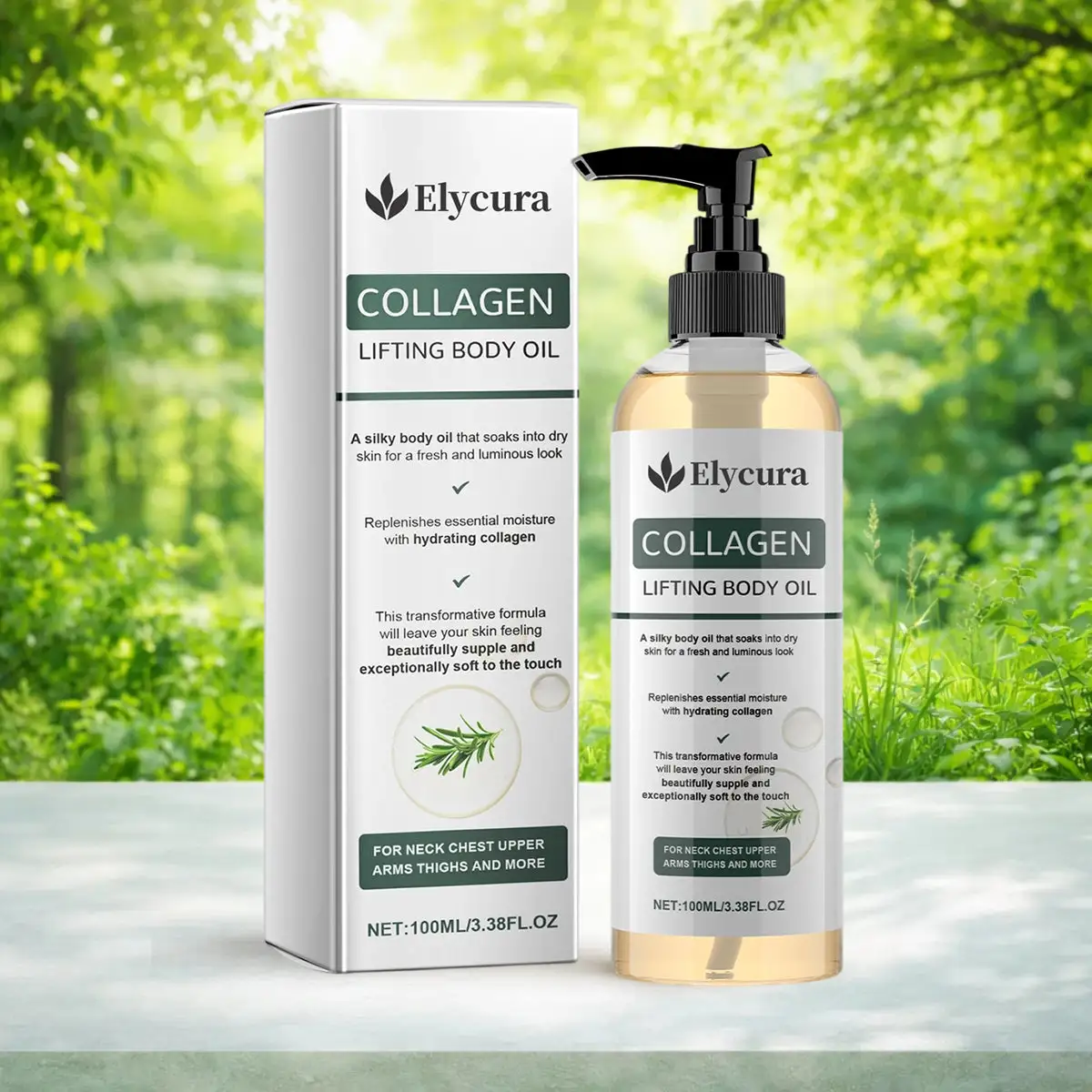 Elycura™ Collagen Oil | Tightens and lifts sagging skin by 98% within 24 hours